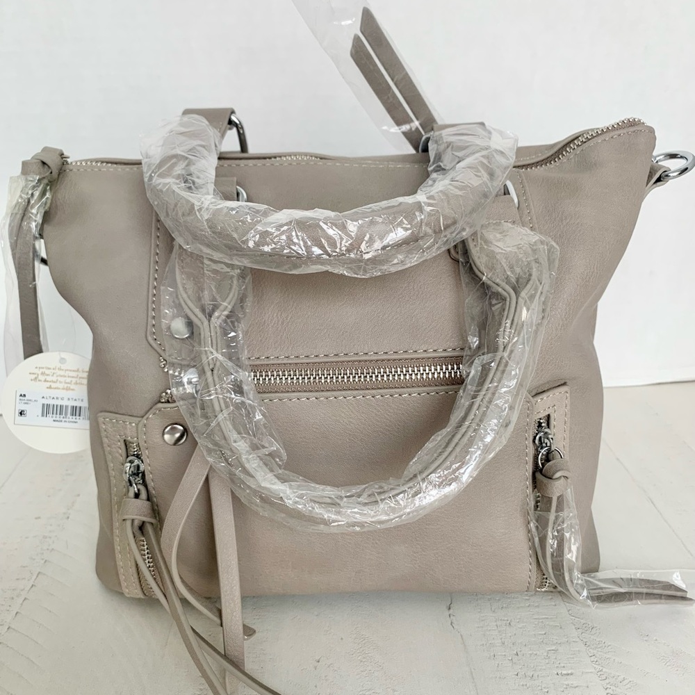 Antik Kraft Taupe Crossbody Bag